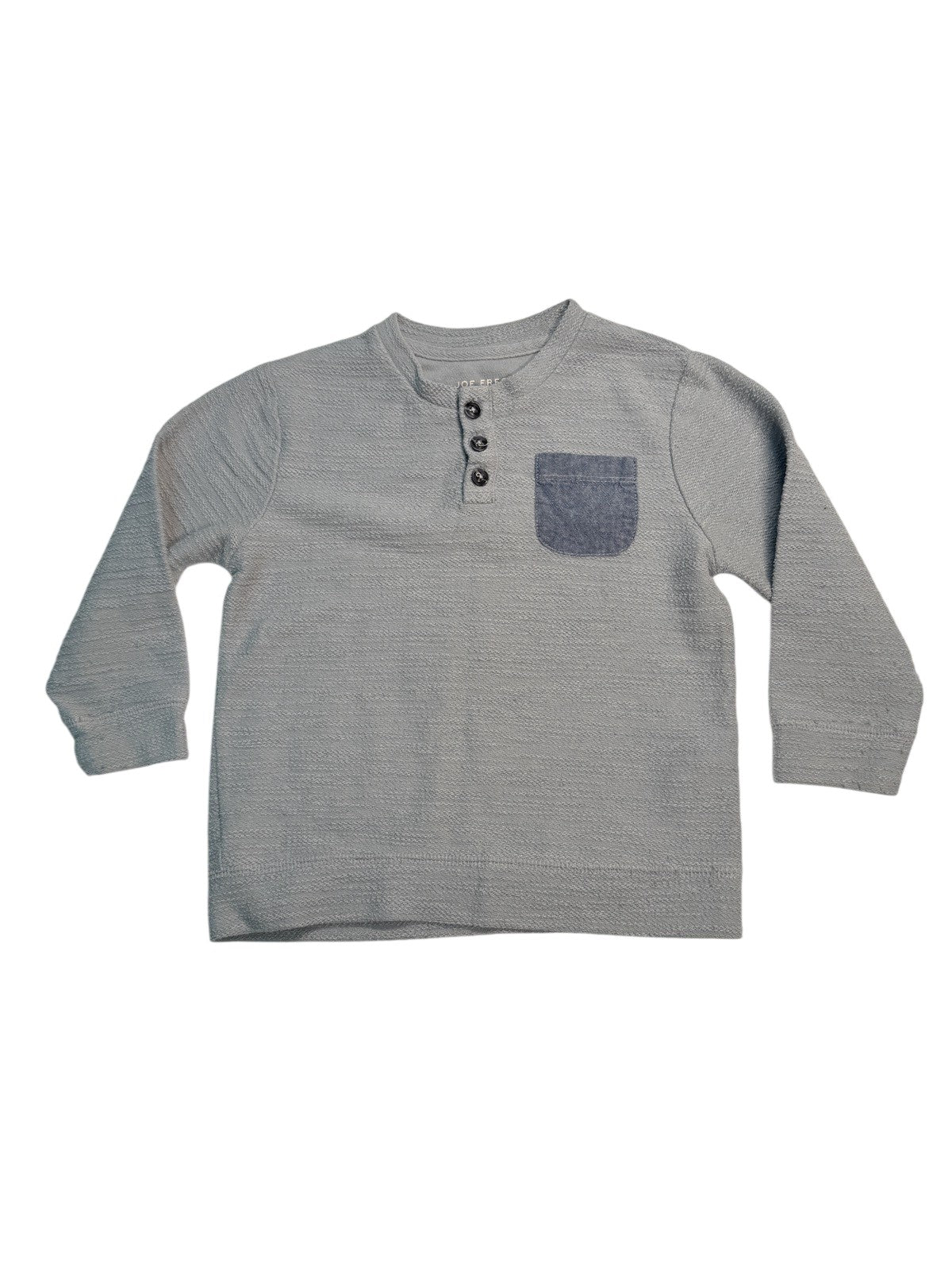 Joe Fresh Grey Henley Sweatshirt 3T