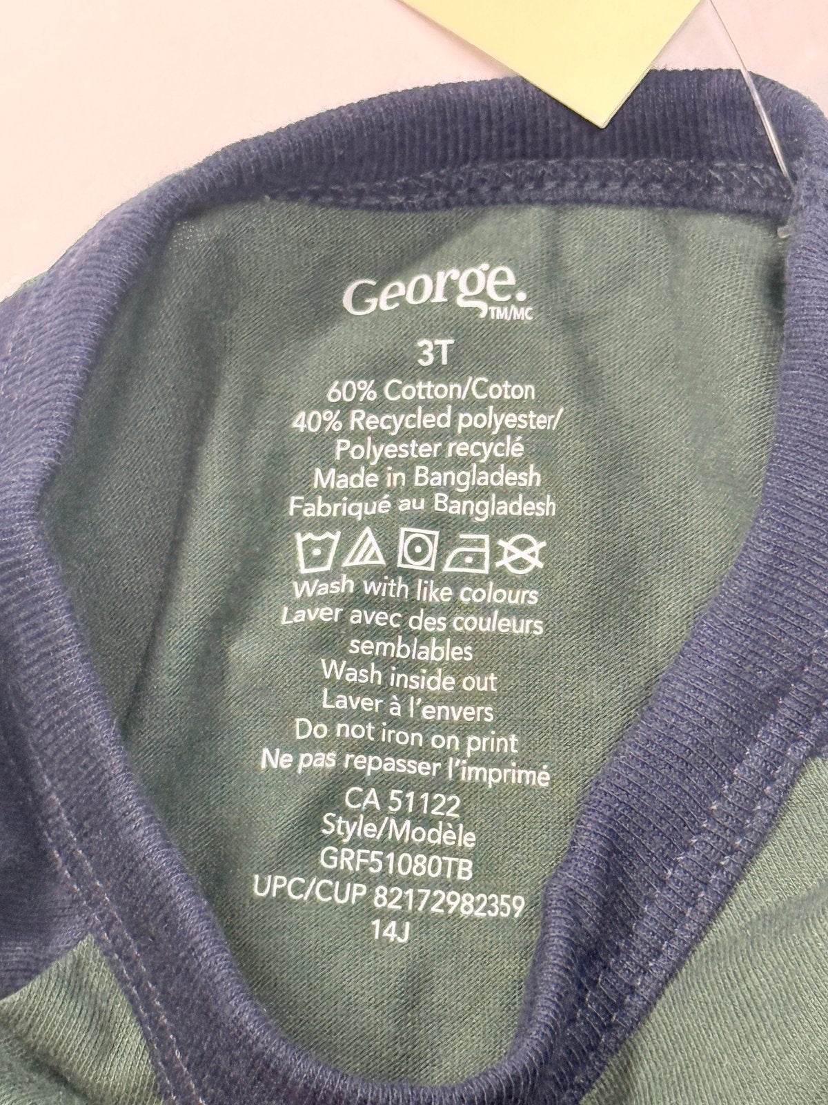 NWT - George Varsity Raglan T-Shirt 3T