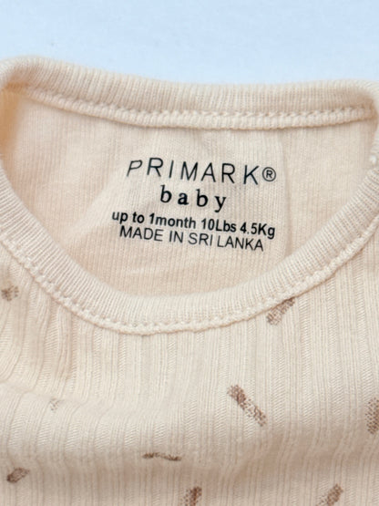 Primark Baby Ribbed Bodysuit 1M