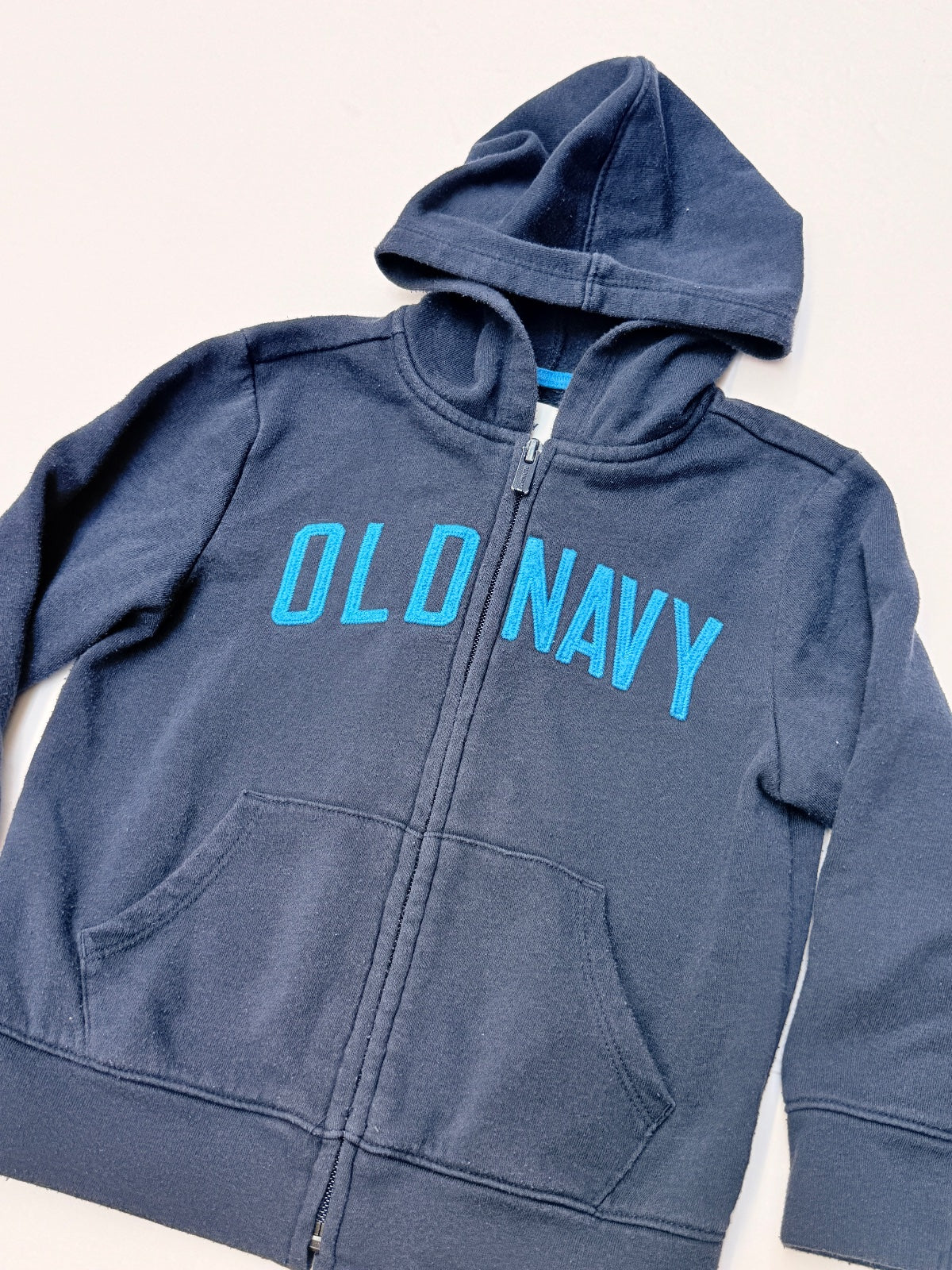Old Navy Navy Blue Zip-Up Hoodie 3T