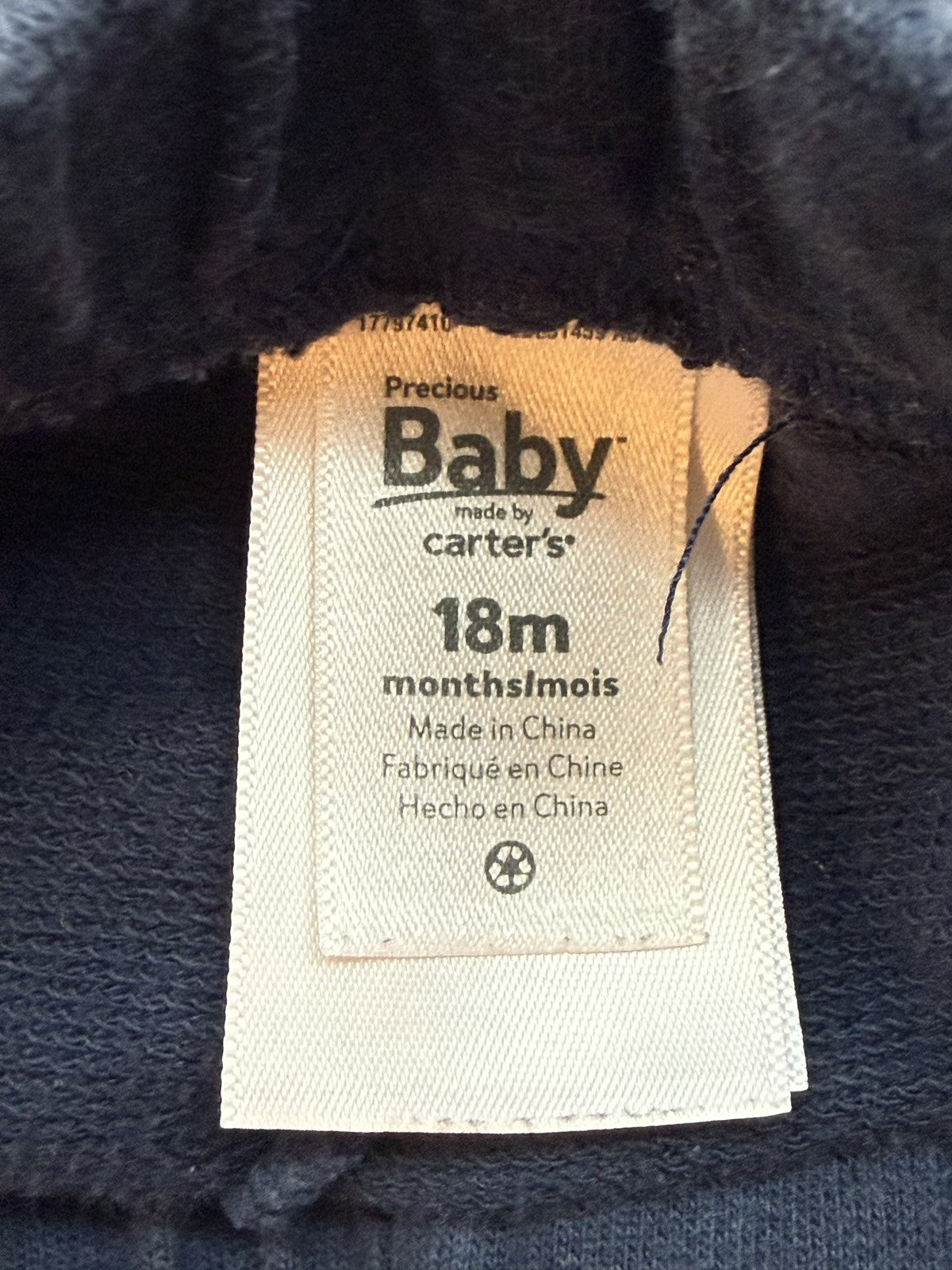Carter's Precious Baby Navy Jogger Pants 18m