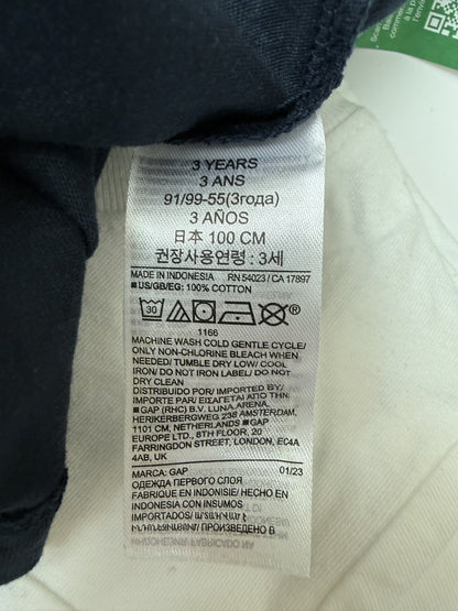 Gap Navy Long Sleeve Tee 3T