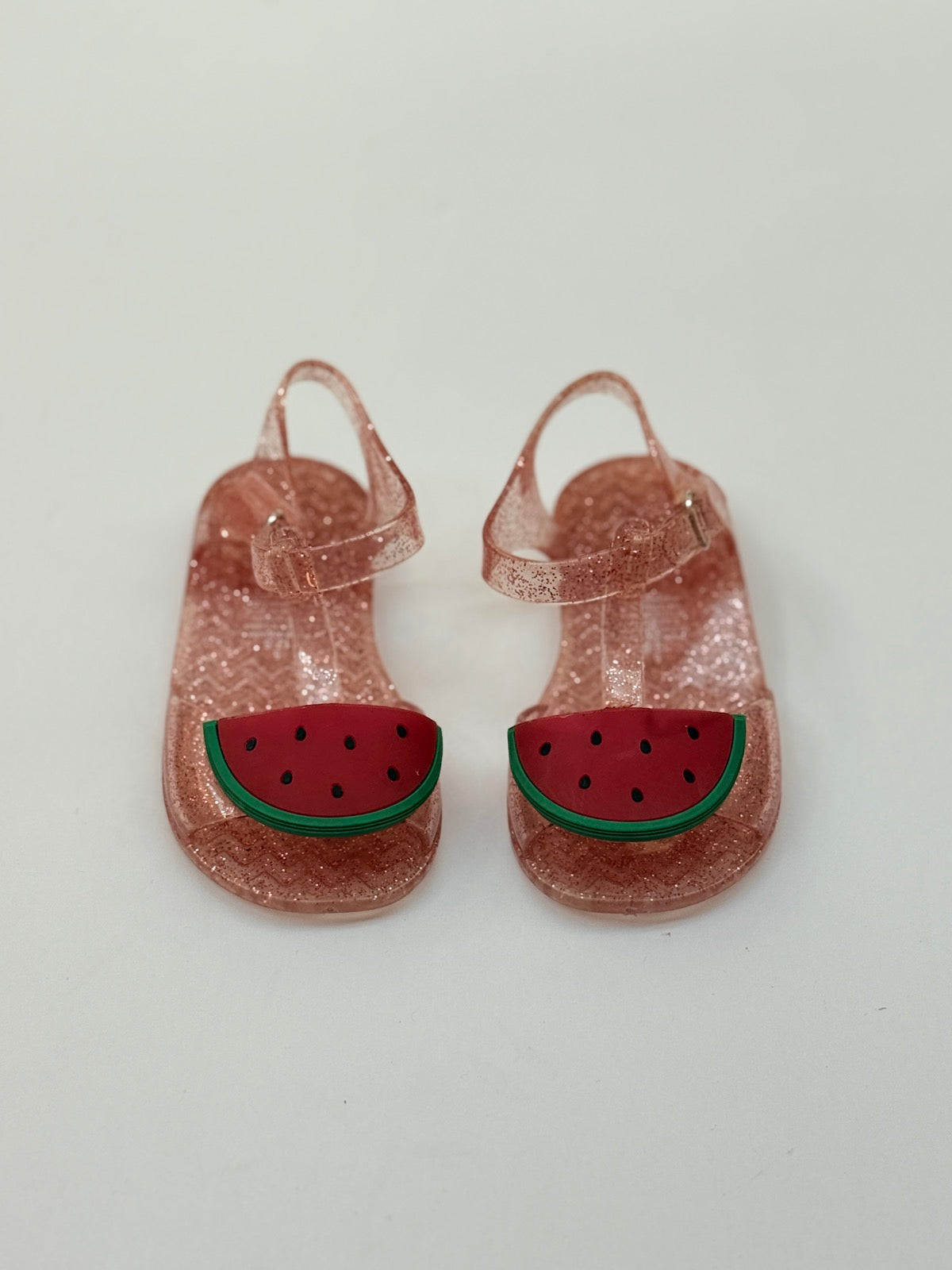Watermelon Glitter Jelly Sandals Size 5
