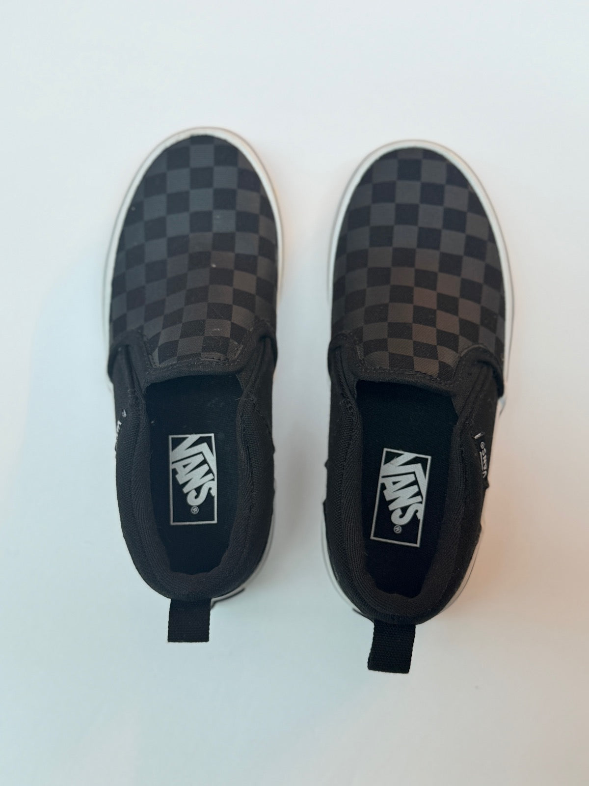 Vans Asher Slip-On Checkerboard Sneaker Youth 13