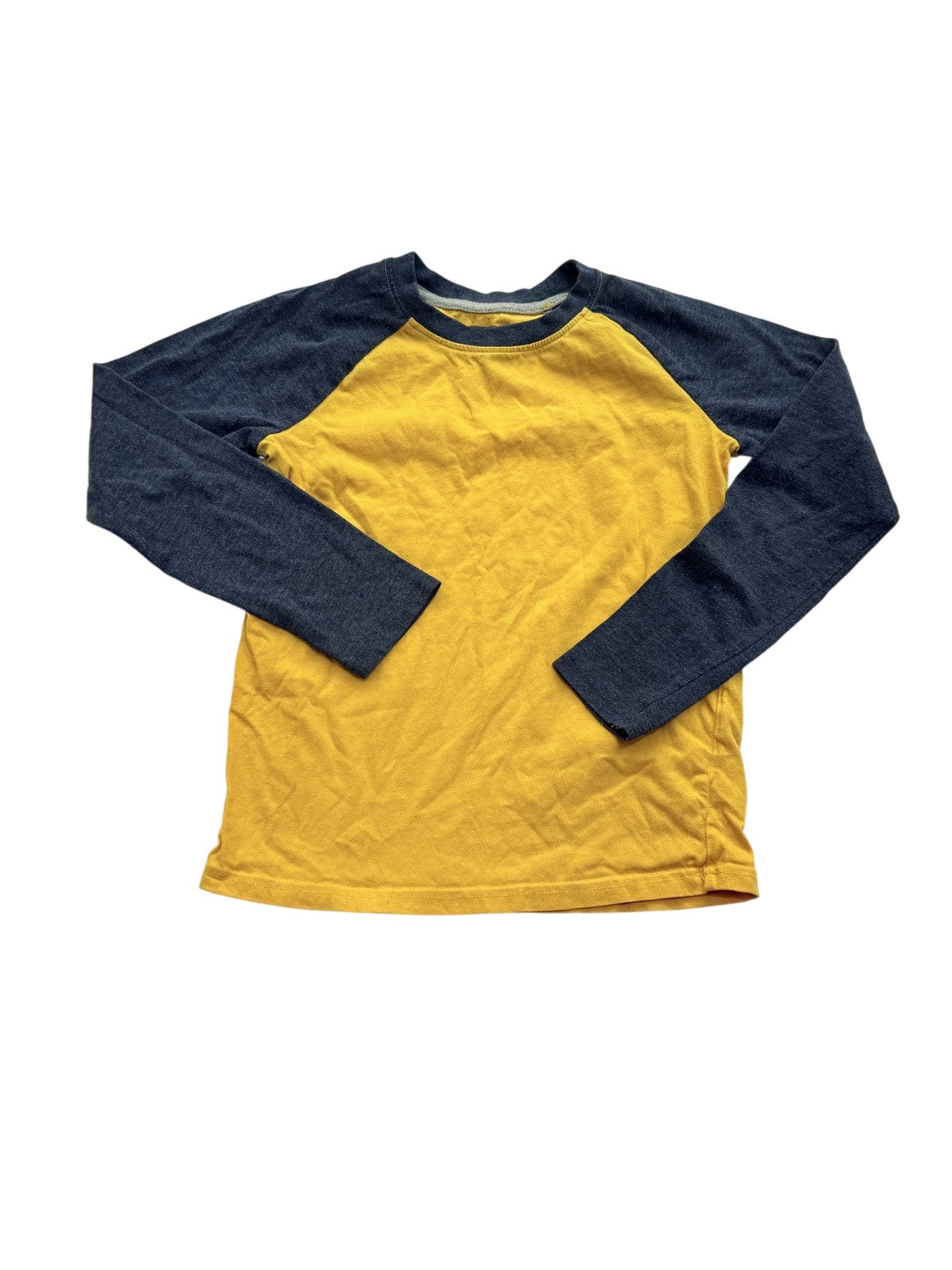 Raglan Long Sleeve Yellow Navy Shirt