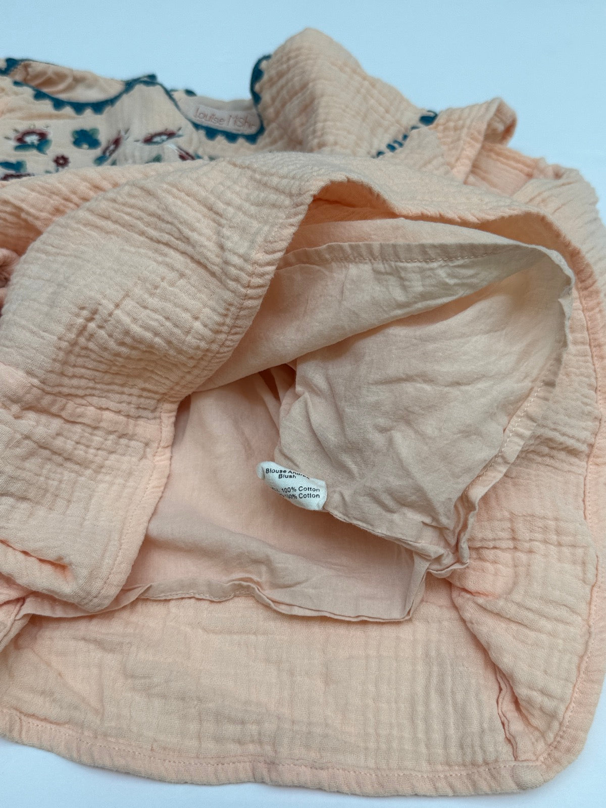 Louise Misha Andrea Blush Embroidered Blouse 8