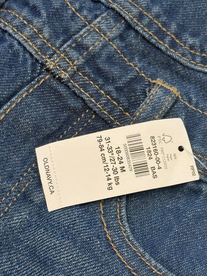 Old Navy Workwear Denim Overalls 18-24M