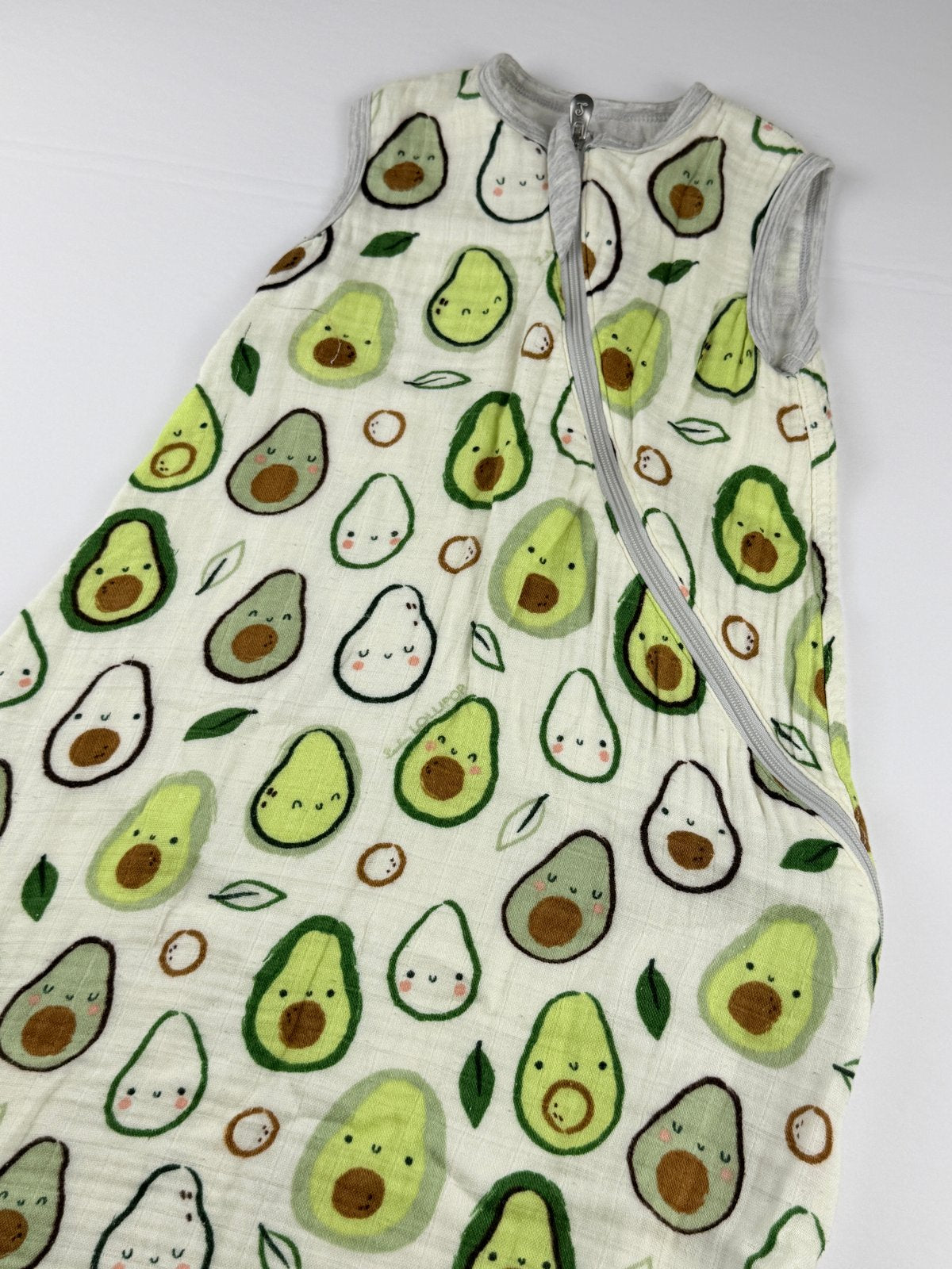 Loulou Lollipop Avocado Muslin Sleep Sack 3-12M
