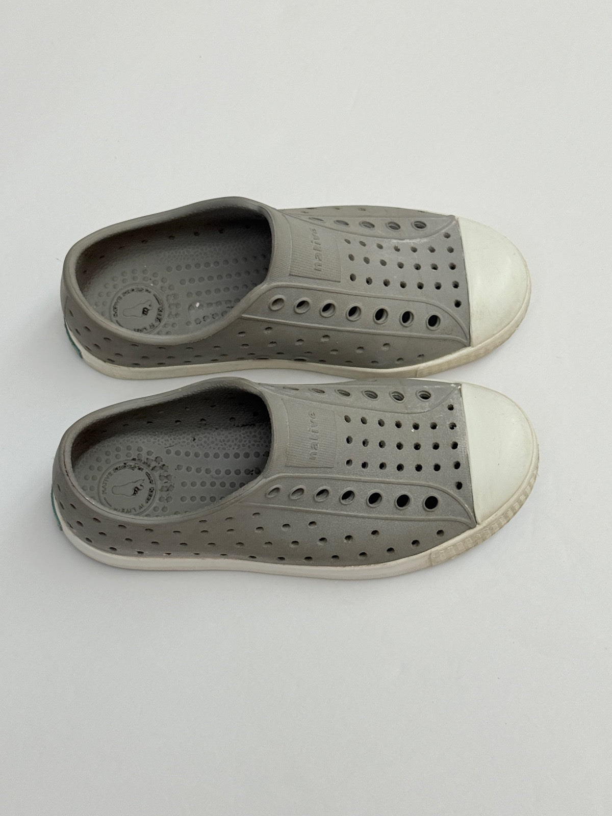 Native Jefferson Grey Slip-On Sneakers Size 12C