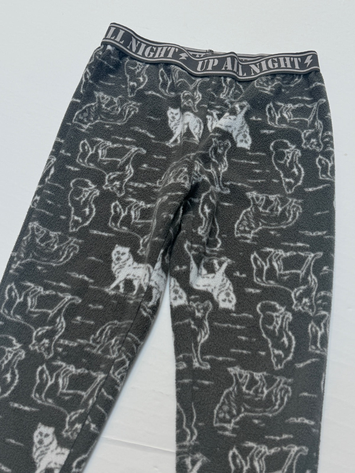 George Wolf Print Fleece Pajama Size 6