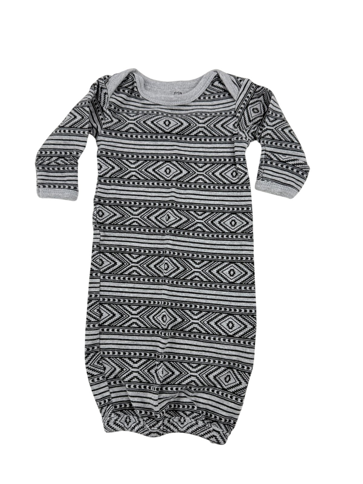 Yoga Sprout Gray Aztec Print Sleep Sack Preemie