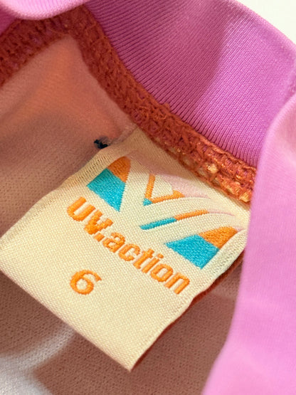 UV.Action Long Sleeve Zip Swimsuit Size 6