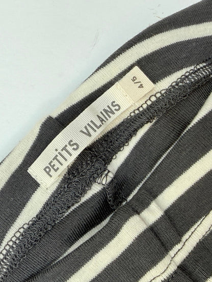Petits Vilains Striped Leggings Size 4 5