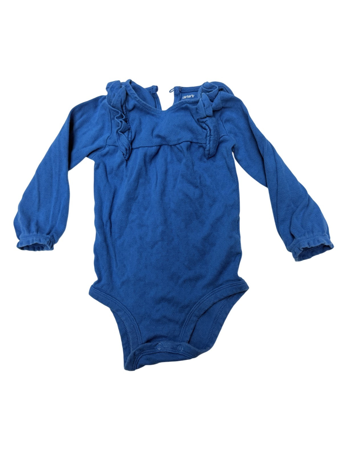 Carter's Blue Ruffle Bodysuit 24M