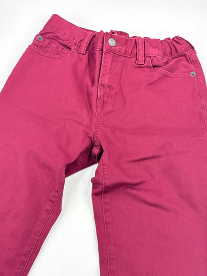 GapKids 1969 Burgundy Slim Jeans Size 7 Husky