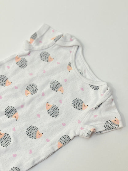Hedgehog Print Baby Bodysuit 9M