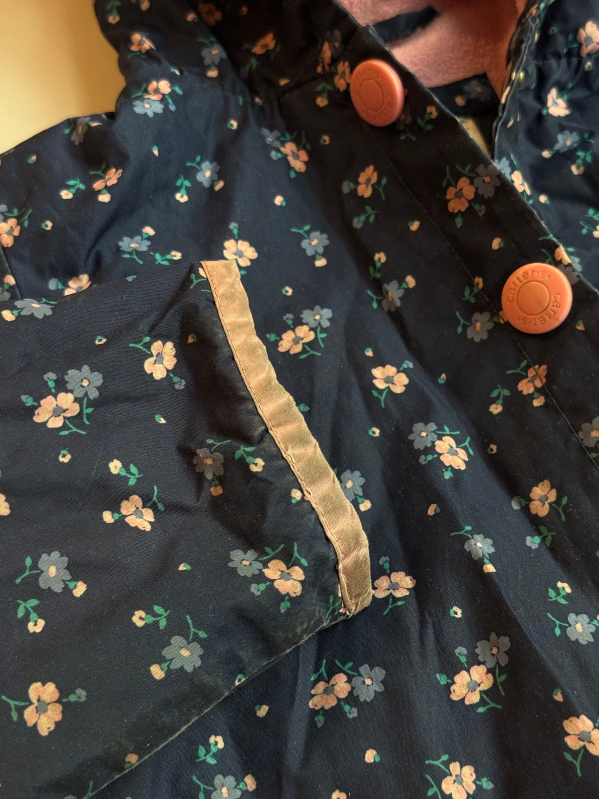 Carter's Floral Hooded Puffer Jacket 3T