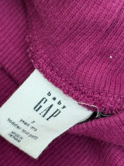 Baby Gap Magenta Puff Sleeve Top 2T