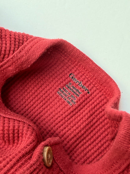 Gerber Onesies Waffle Henley Bodysuit 12m