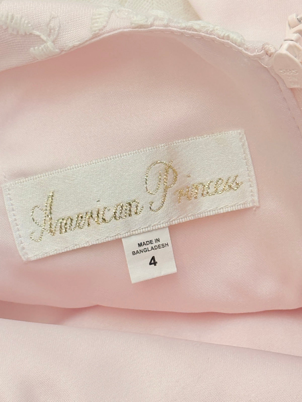 American Princess Pearl Tulle Flower Girl Dress 4