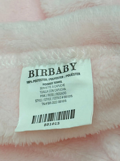 Birbaby Pink Bunny Hooded Towel