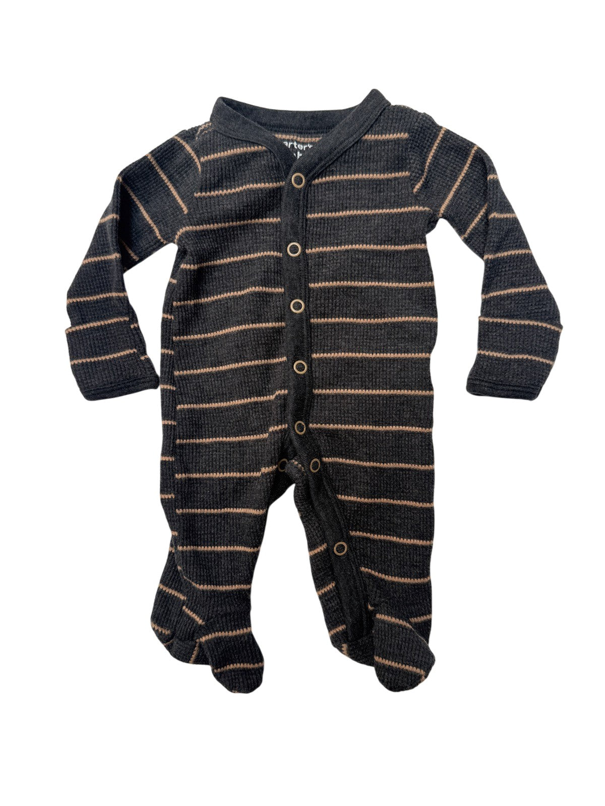 Carter's Striped Thermal Footed Sleeper NB
