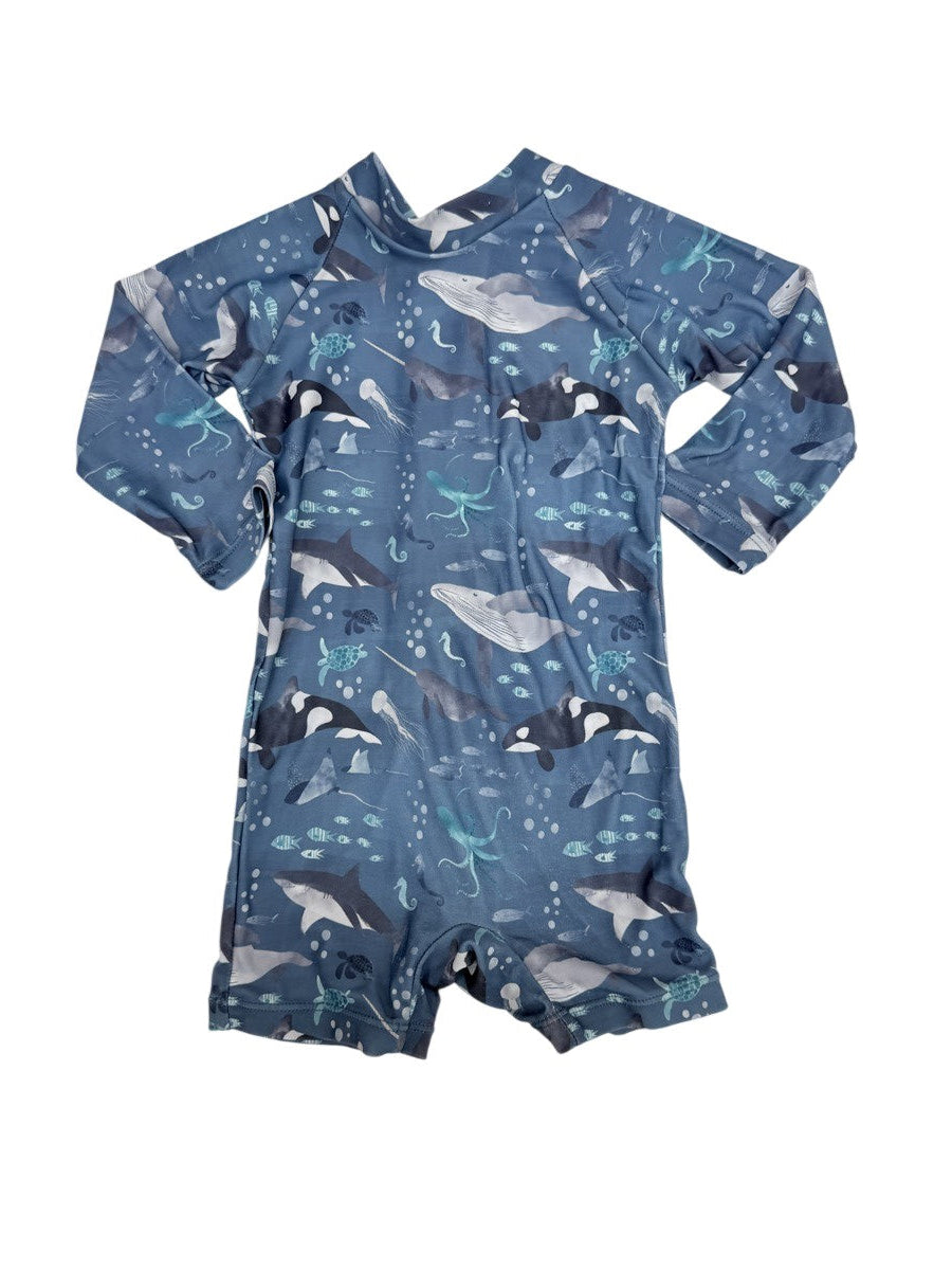 Ocean Animal Print Rashguard Kids 6-12m