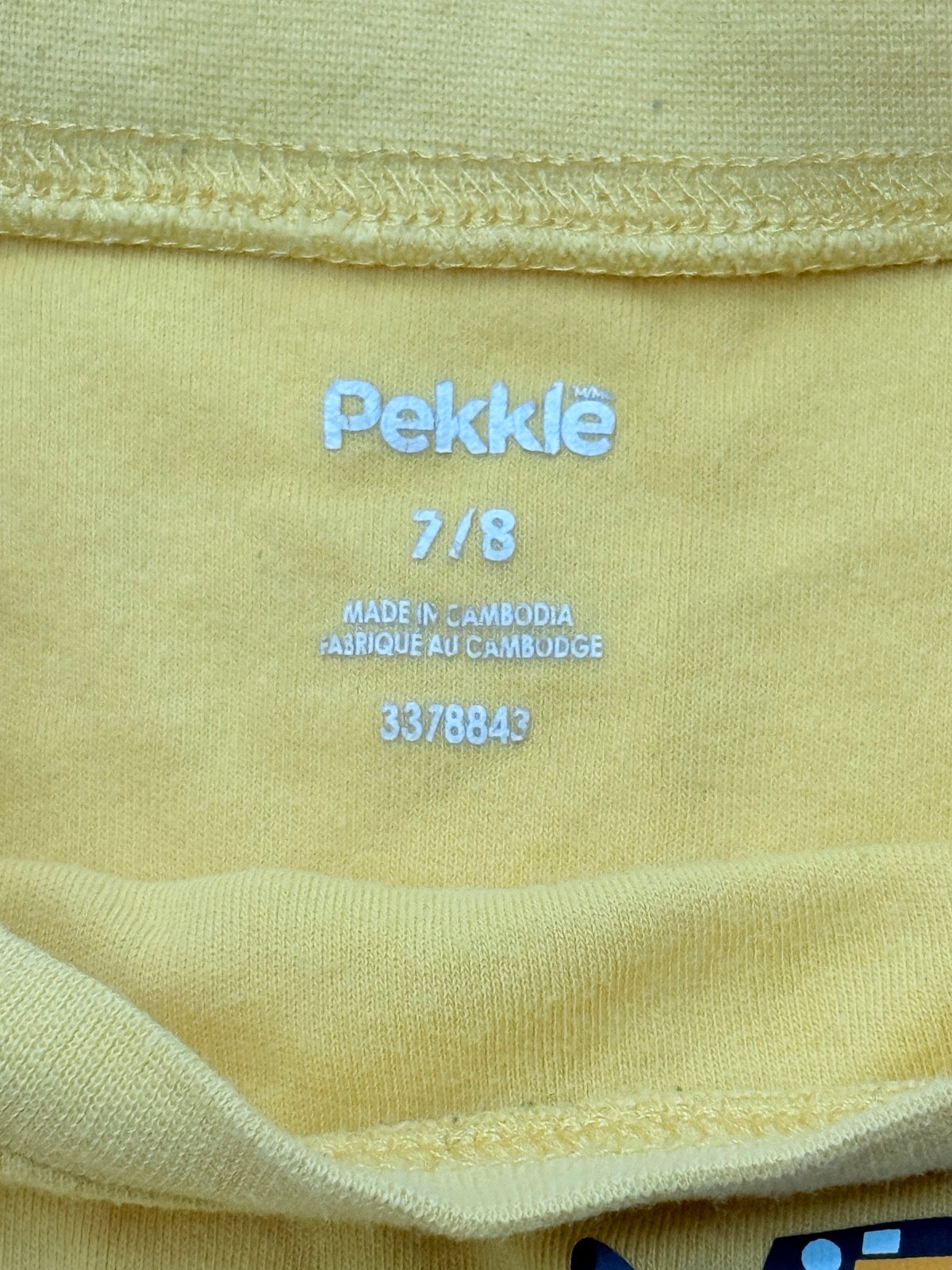 Pekkle Snow Plow Trucks Long Sleeve T-Shirt Size 7/8