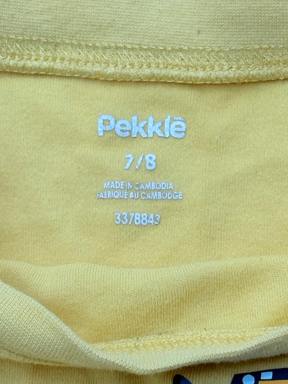 Pekkle Snow Plow Trucks Long Sleeve T-Shirt Size 7/8