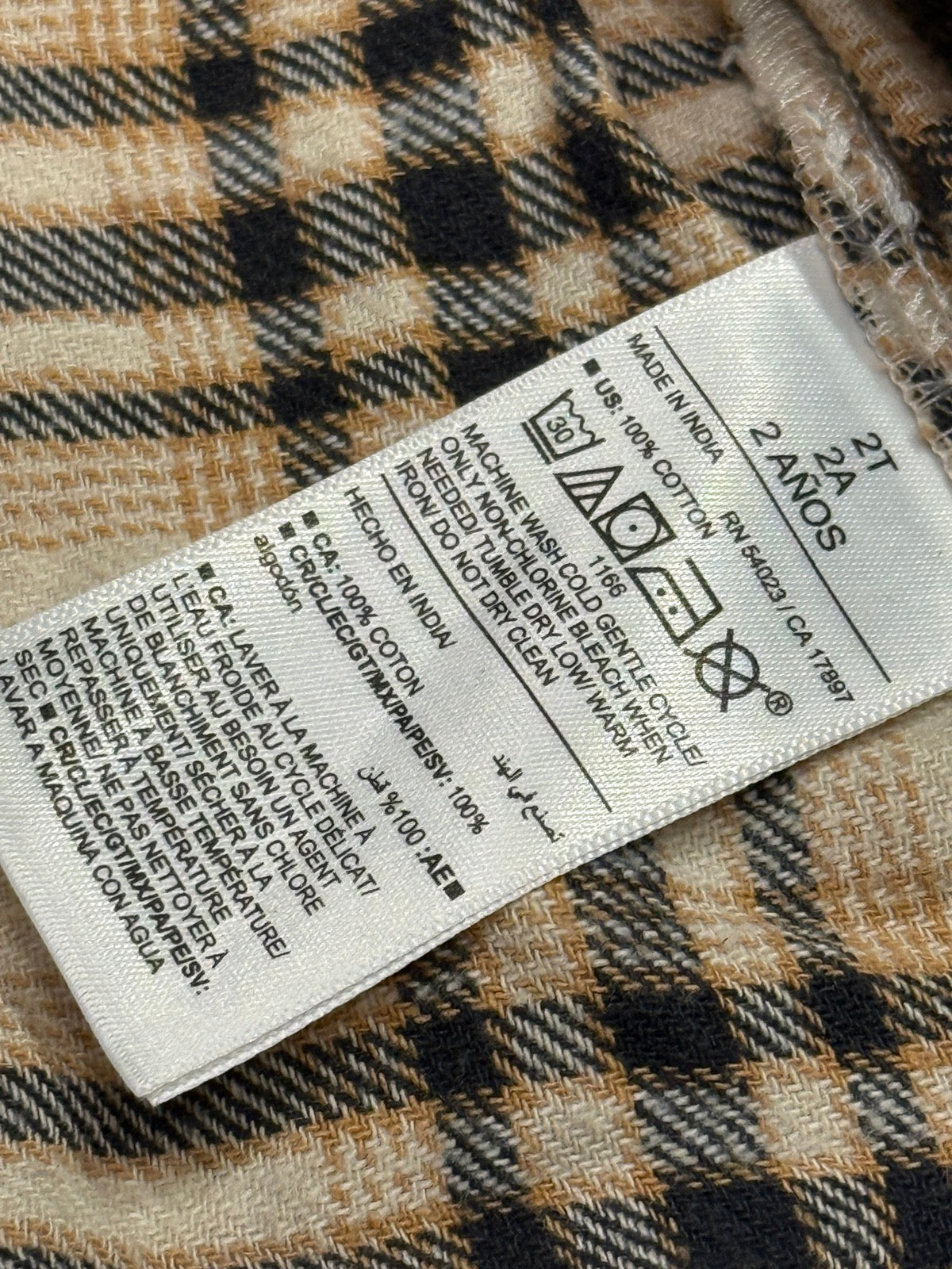 Old Navy Plaid Flannel Shirt 2T