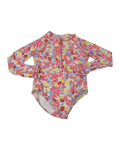 Joe Fresh Floral Rashguard Swimsuit Size 3