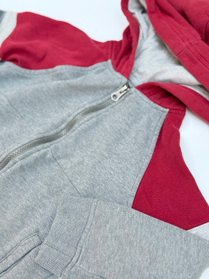 OshKosh B'gosh Gray Red Zip Hoodie 5T