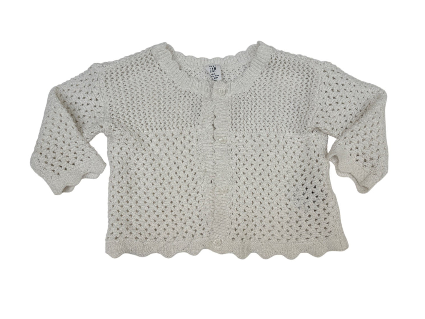 Baby Gap Cream Knit Romper 12-18M