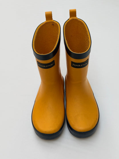 Pendleton Yellow Rain Boots Toddler Size 11