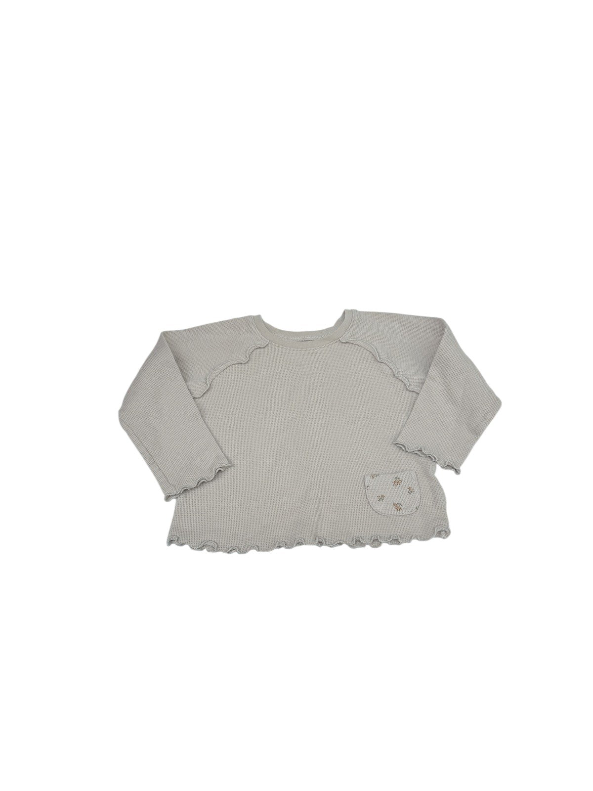Easy-Peasy Waffle Knit Top 2T