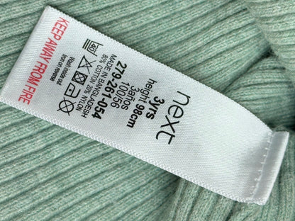 Next Mint Green Ruffle Knit Sweater 3yrs