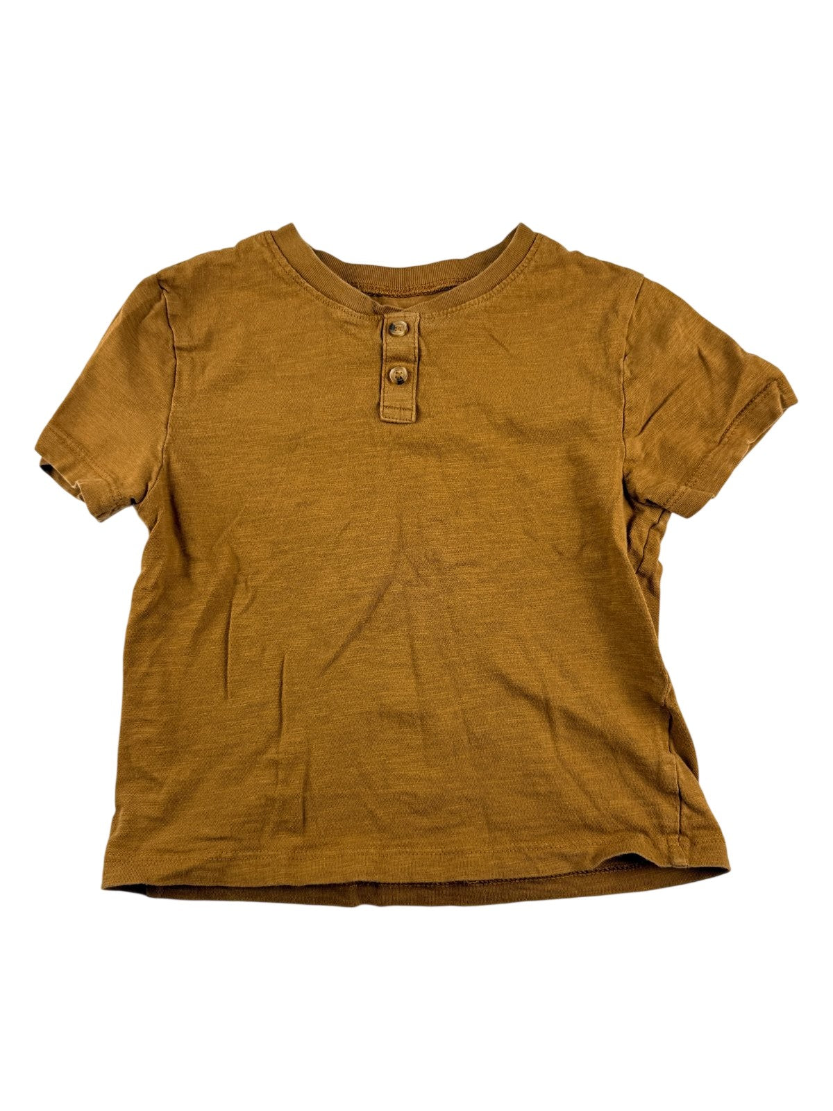 H&M Mustard Henley T-Shirt Size 2-4Y