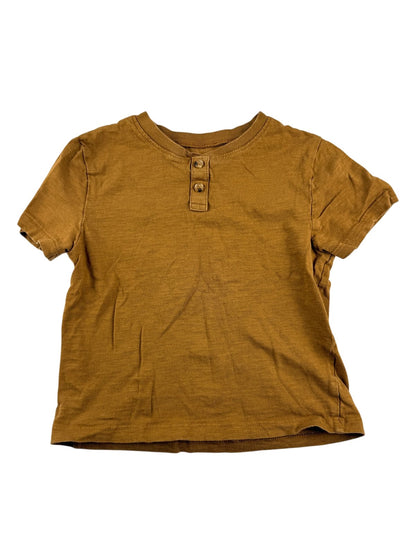 H&M Mustard Henley T-Shirt Size 2-4Y