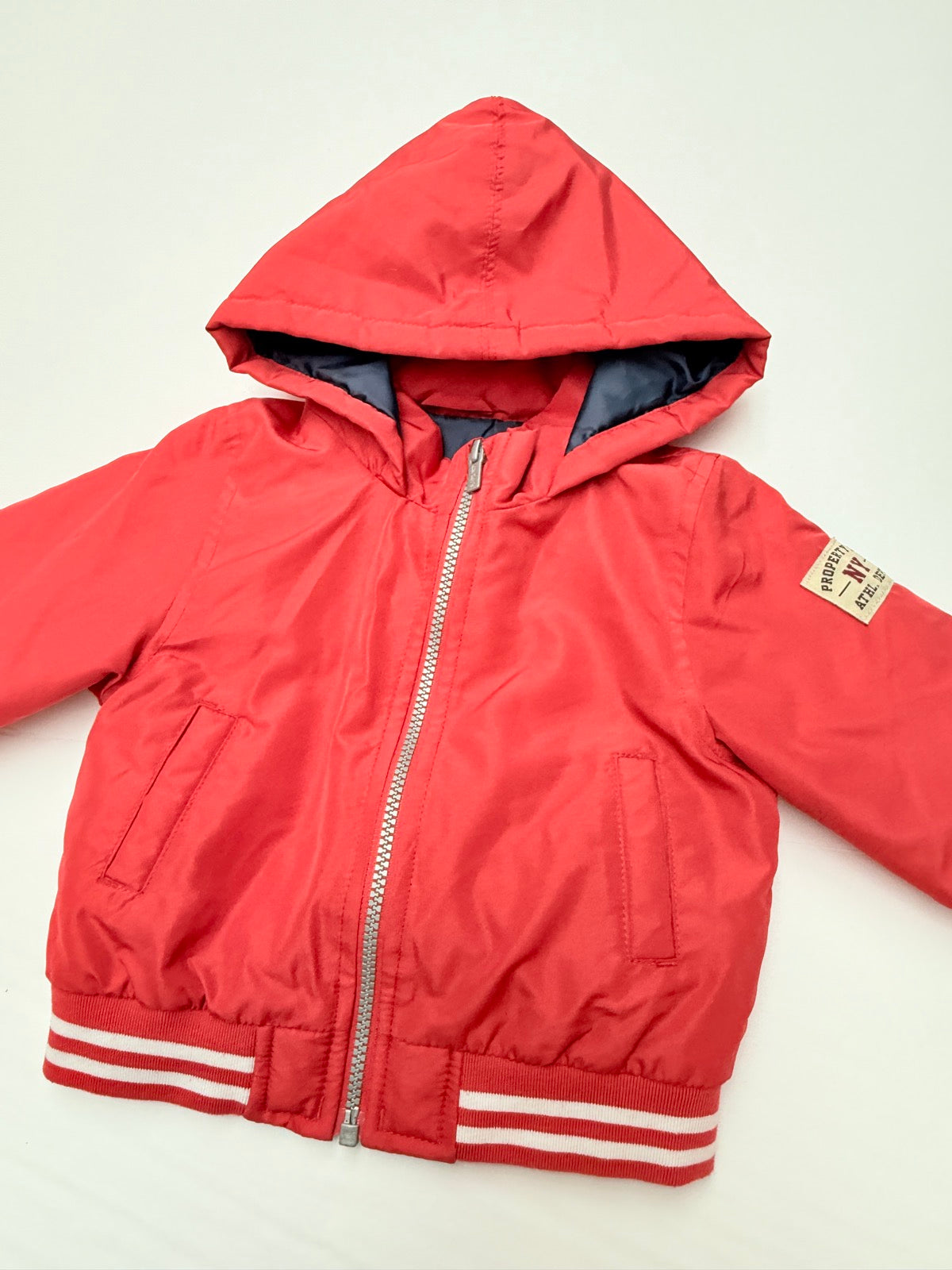 Carter's Red Hooded Bomber Jacket 18M