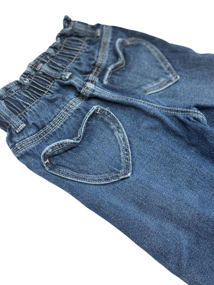 Zara Denim Jeans Heart Pocket Size 5Y