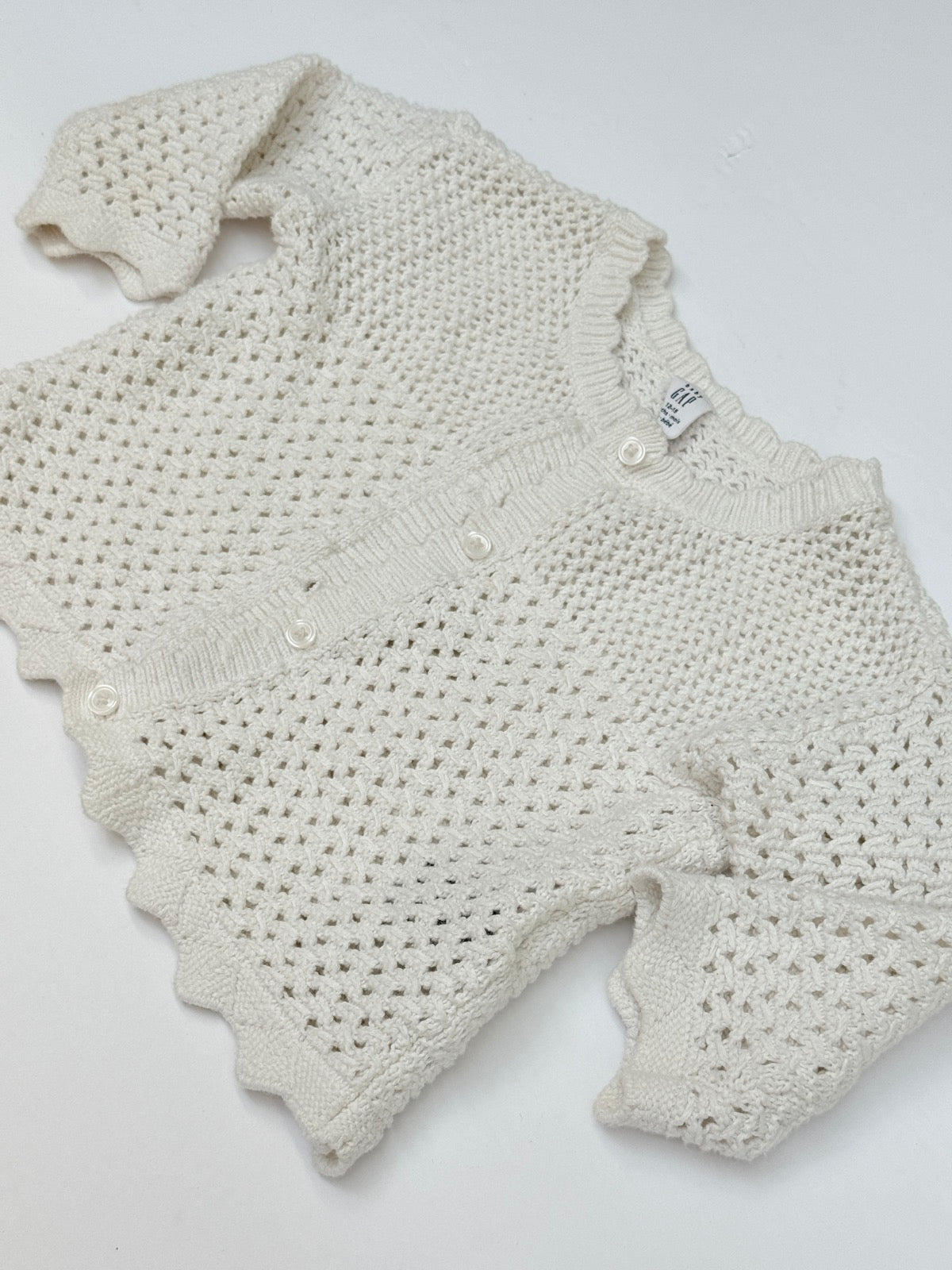 Baby Gap Cream Knit Romper 12-18M
