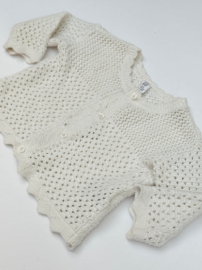 Baby Gap Cream Knit Romper 12-18M