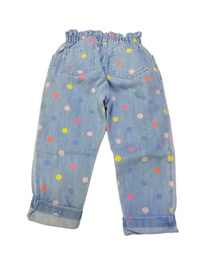 Mini Boden Polka Dot Denim Light weight Jeans 4Y