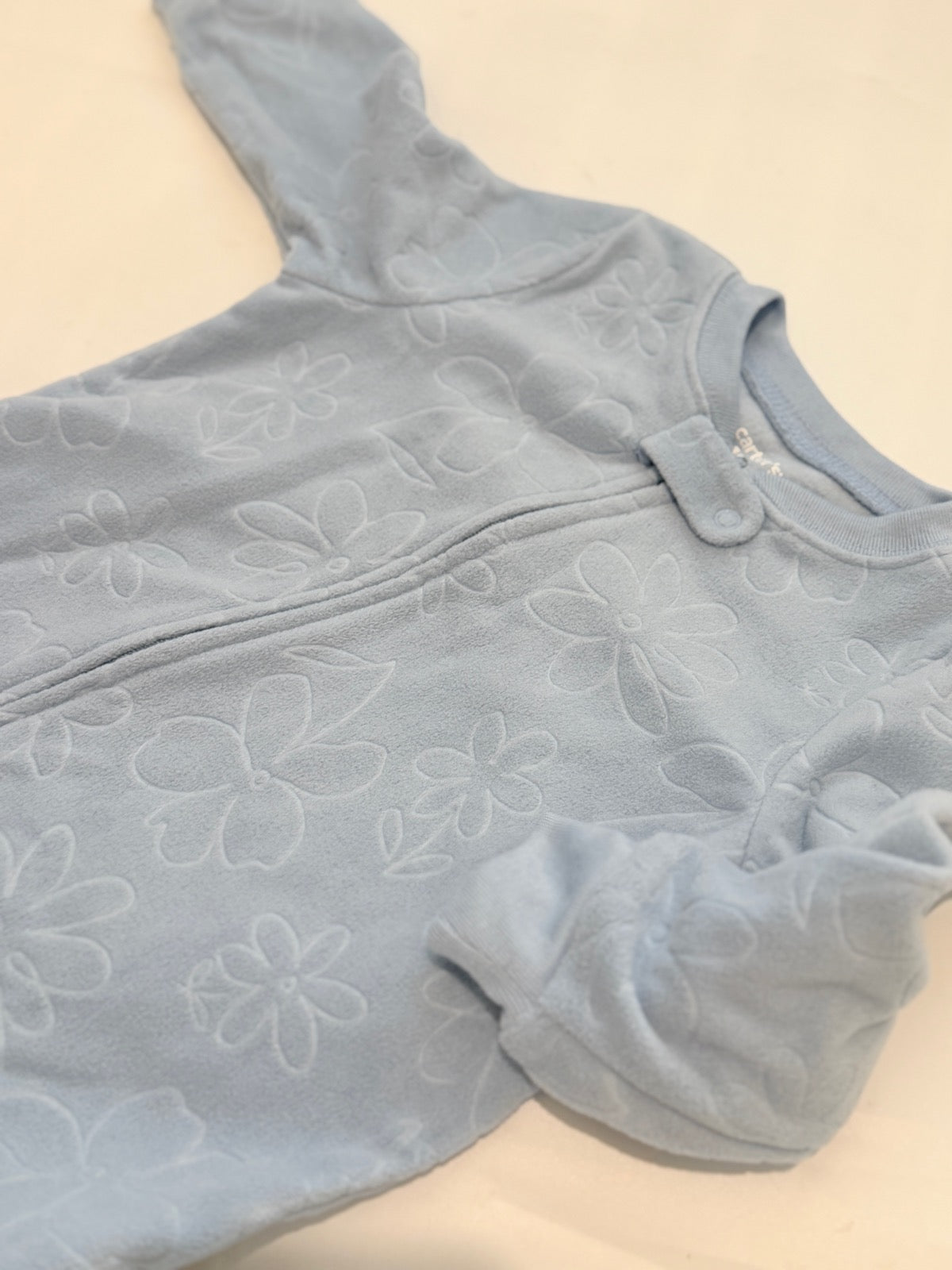 Carter's Blue Floral Footed Sleeper 18m