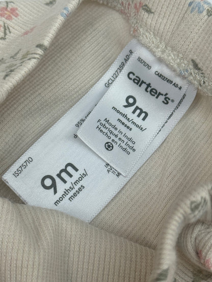 Carter's Floral Ribbed Pants 9M