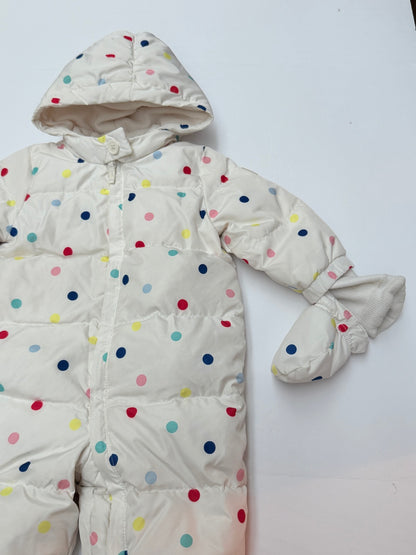 Baby Gap Polka Dot Snowsuit 12-18M