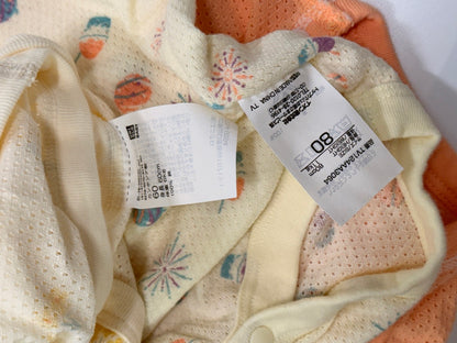 Uniqlo / Lot de grenouillères en maille inconnue pour bébé, taille 60 =