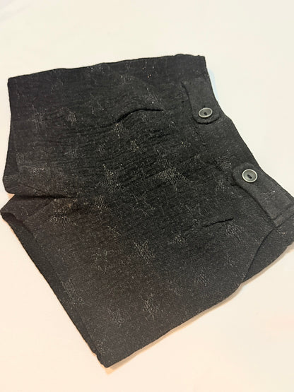 Zara Black Star Shorts 12-18m