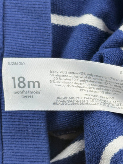 OshKosh B'gosh Striped Henley Sweatshirt 18M