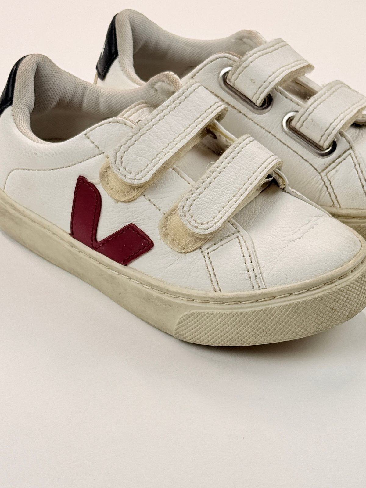 Veja Esplar White Velcro Sneakers Size 11